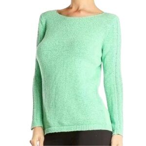 Rachel Zoe Green Karla Open Knit Sweater size Small